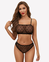 Mesh Lingerie Bra and Panty Set